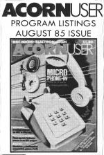 Acorn User #037 (08.1985) Cassette Cover Art