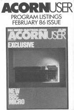 Acorn User #043 (02.1986) Cassette Cover Art