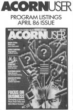 Acorn User #045 (04.1986) Cassette Cover Art