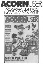 Acorn User #052 (11.1986) Cassette Cover Art