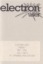 Electron User 3.05 Cassette Cover Art