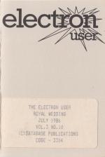 Electron User 3.10 Cassette Cover Art