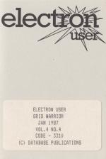 Electron User 4.04 Cassette Cover Art