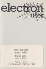 Electron User 4.06 Cassette Cover Art