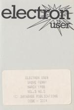 Electron User 5.06 Cassette Cover Art