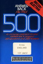 Factfile 500: Know England Cassette Cover Art