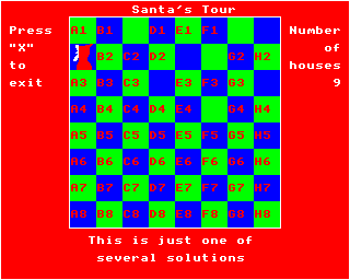 If you can't do the SANTA'S TOUR puzzle, why not just watch the demo?