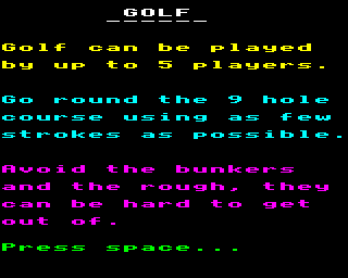 Golf Screenshot 0