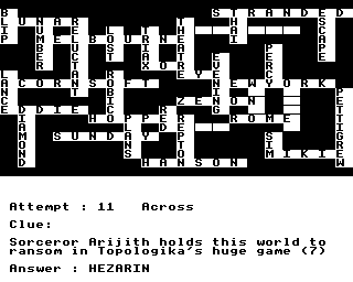 Crossword On Bbc/electron Games Screenshot 8