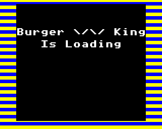 KING BURGER - A Loading Homage To The Spectrum