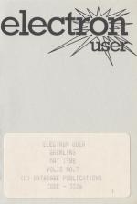 Electron User 5.08 Cassette Cover Art